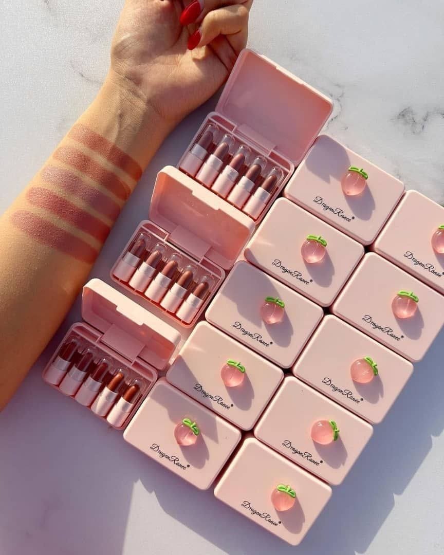 Dragon Ranee Peach Mini Lipstick Set