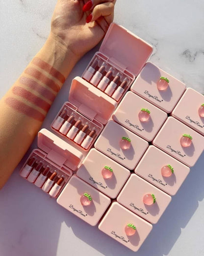 Dragon Ranee Peach Mini Lipstick Set