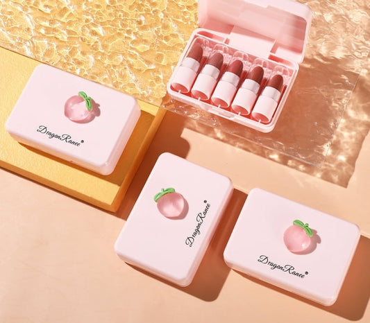 Dragon Ranee Peach Mini Lipstick Set